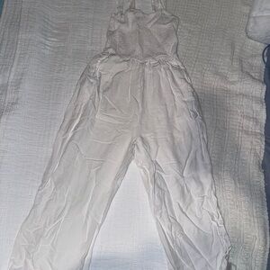 Pink Lily Classic White Jumpsuit